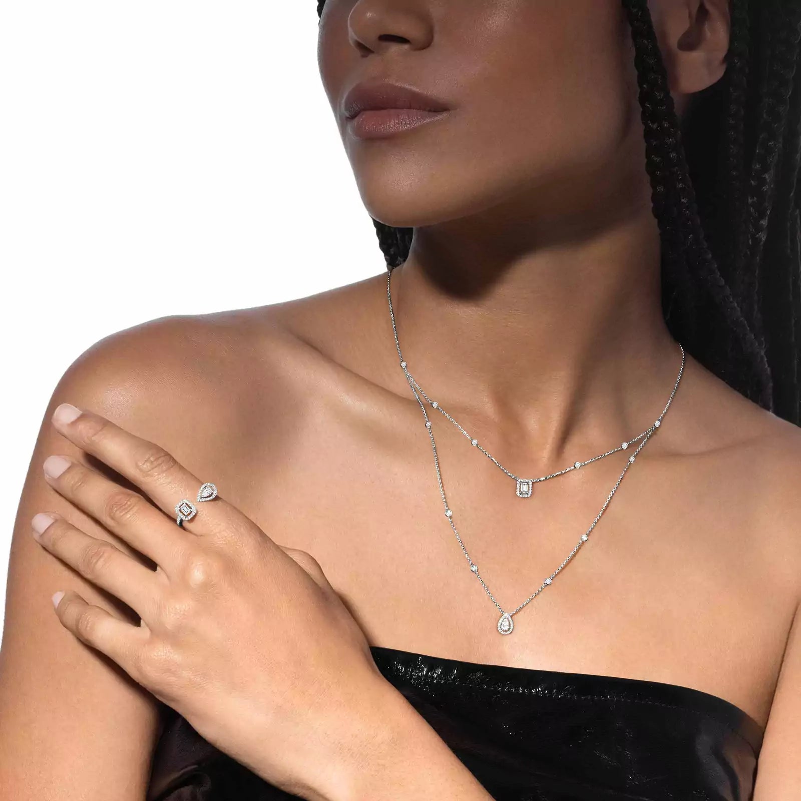 Gioiello in white gold My Twin Necklace Messika