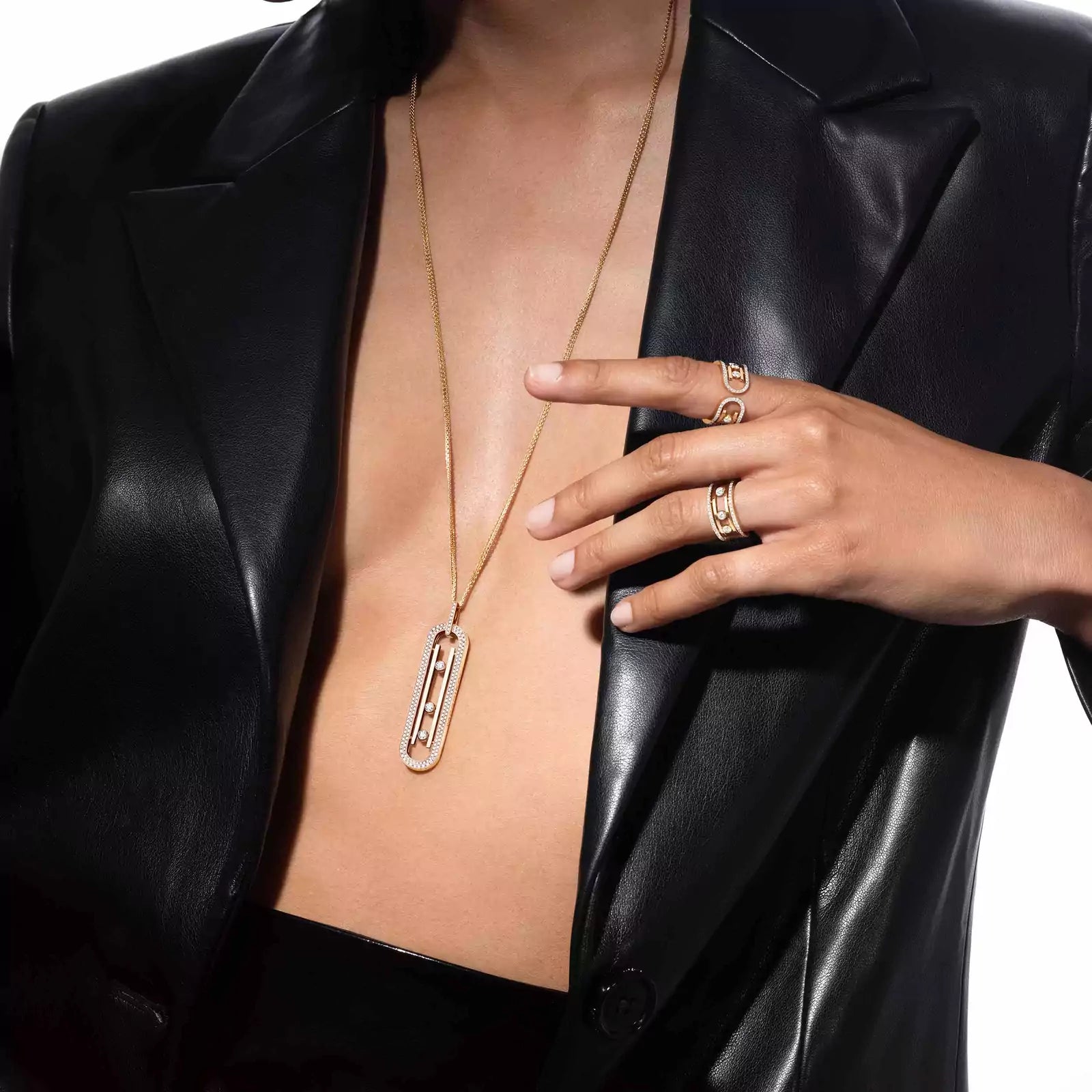 Gioiello in yellow gold Sautoir Move 10th Anniversary Messika