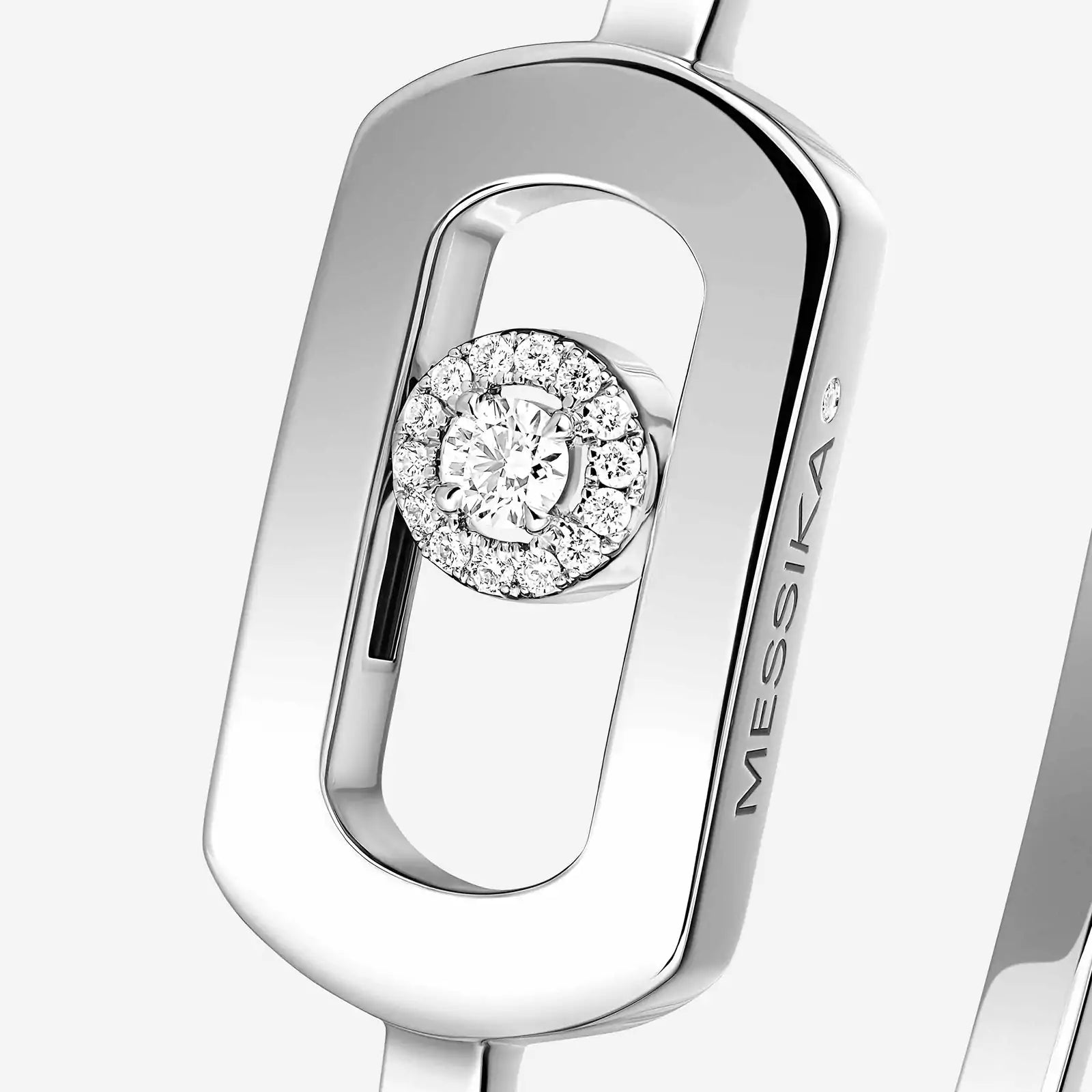Bracelet in white gold So Move Bangle Messika