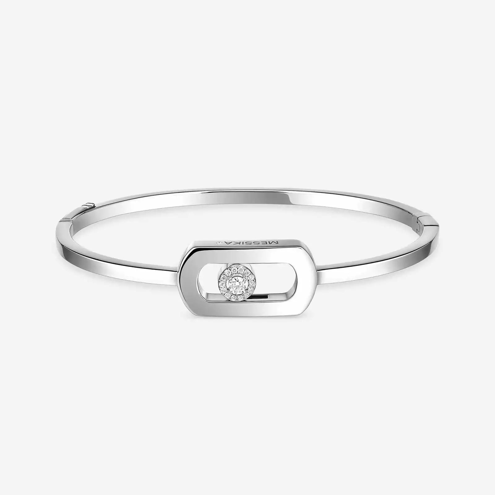 Bracelet in white gold So Move Bangle Messika