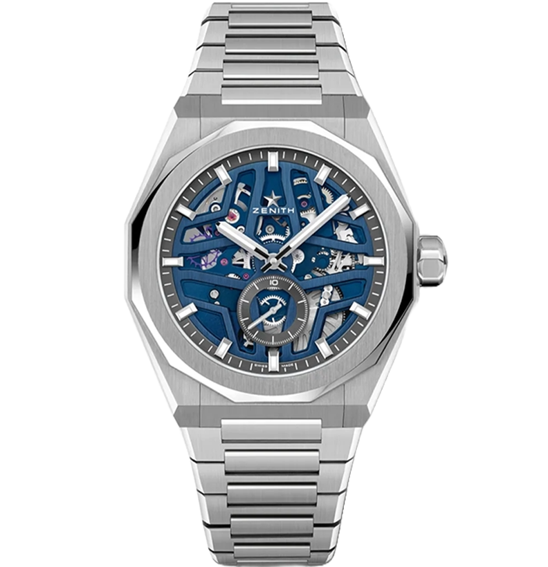 Watch in steel Defy Skyline Skeleton Zenith