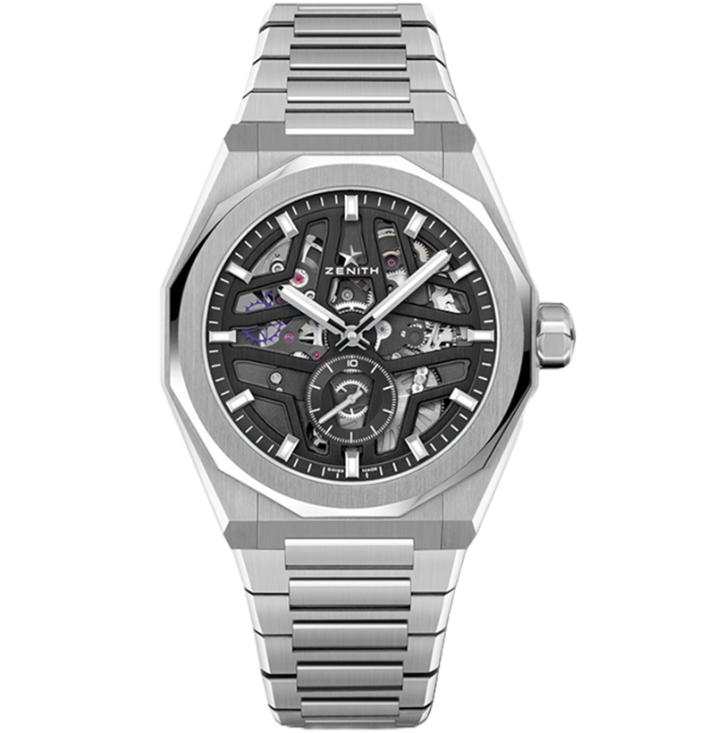Watch in steel Defy Skyline Skeleton Zenith