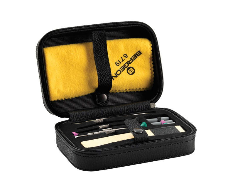 Accessorio in pelle panama Toolbox Nero Scatola del tempo