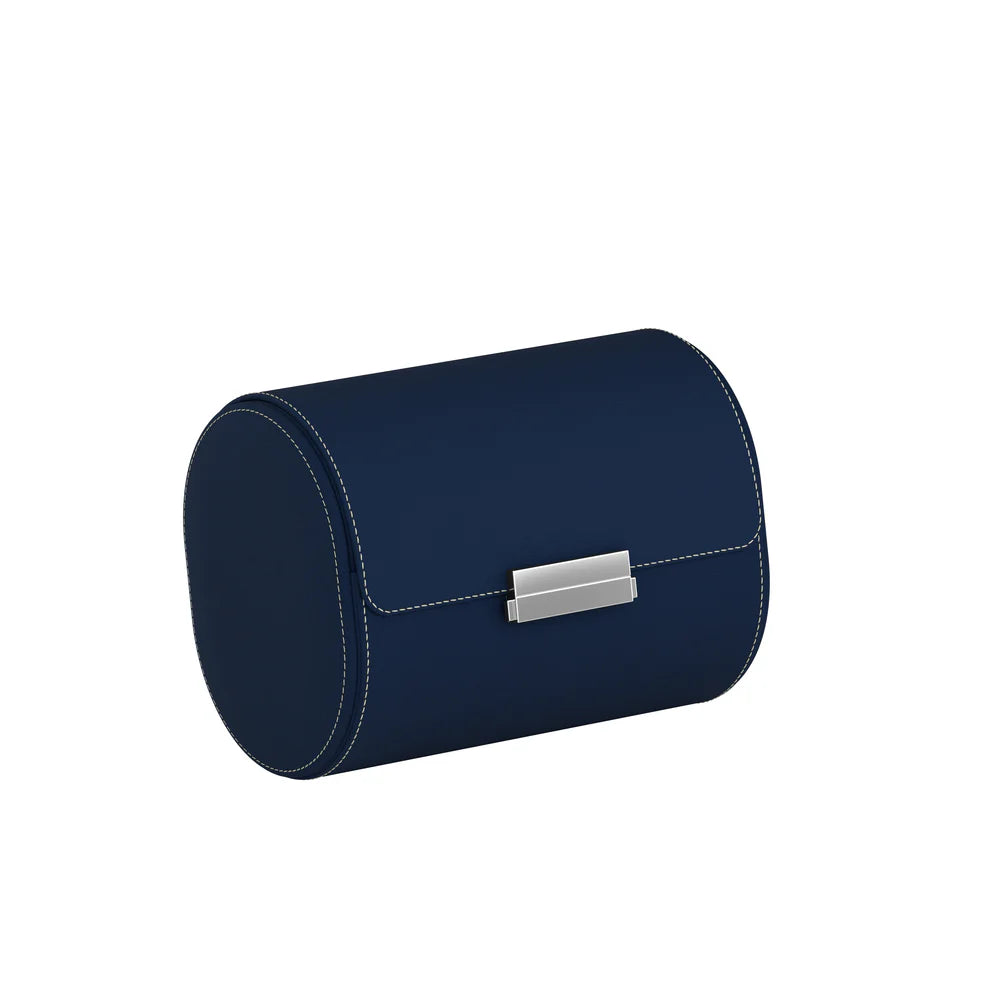 Accessorio in pelle panama Pochette 2 pelle blu notte/crema Scatola del tempo