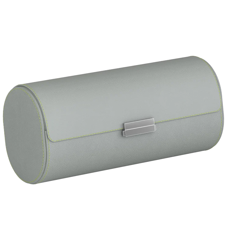 Accessorio in pelle panama Pochette Pelle Grigio/Verde Scatola del tempo