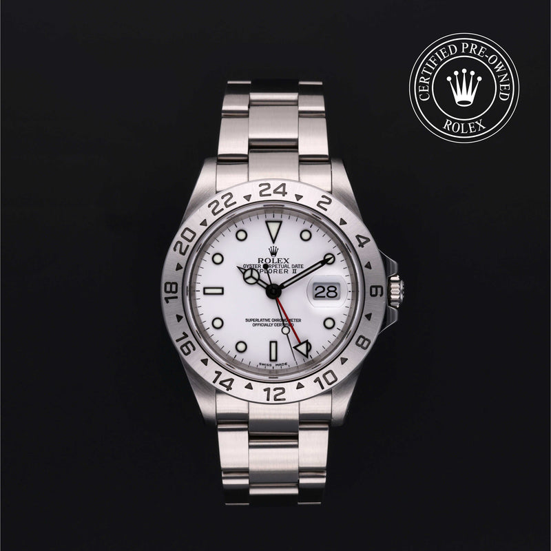 Rolex Certified Pre-Owned Oyster Perpetual Explorer II 40 mm Acciaio Oystersteel 2002 16570