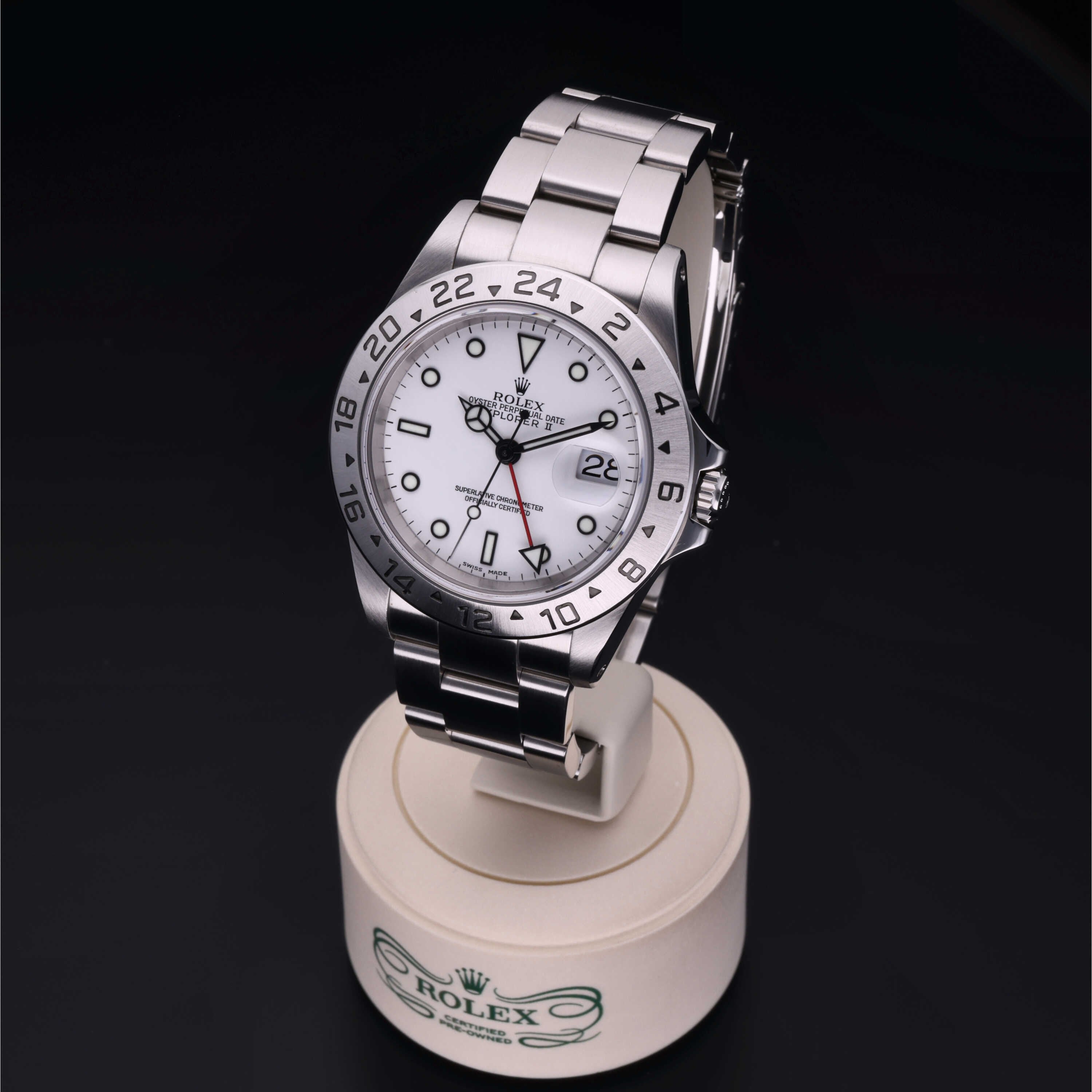 Rolex Certified Pre-Owned Oyster Perpetual Explorer II 40 mm Acciaio Oystersteel 2002 16570
