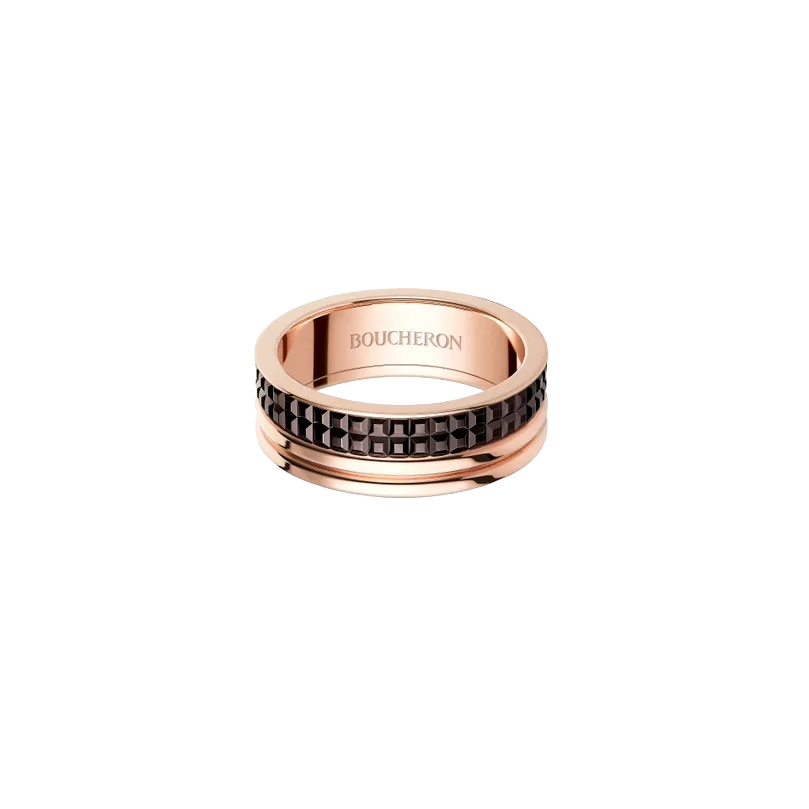 Gioiello in oro giallo e rosa Fede Quatre Classique Boucheron