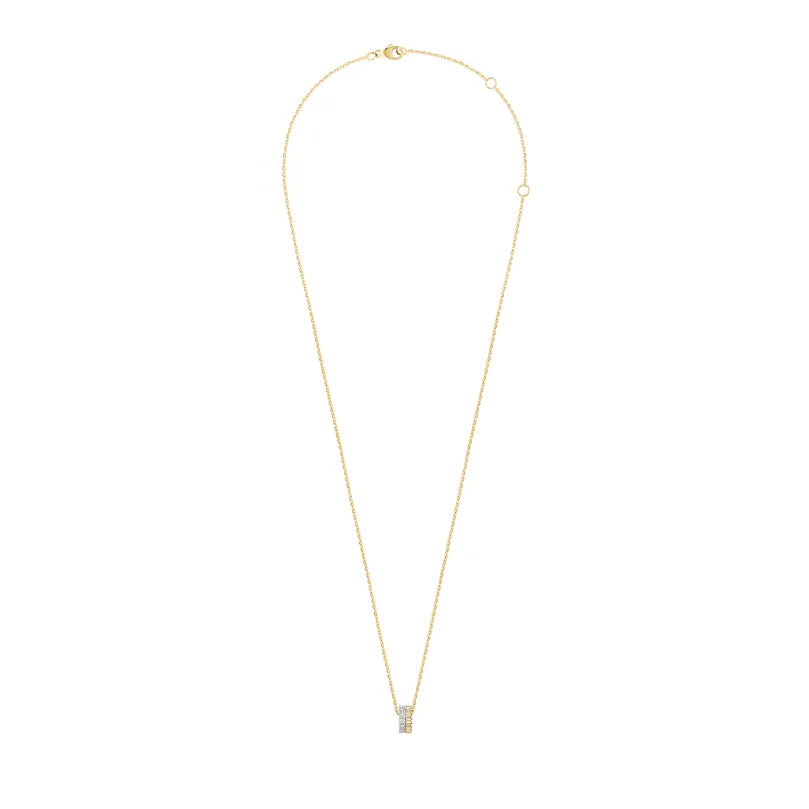 Gioiello in yellow and white gold Quatre Radiant Edition Mini Pendant Boucheron