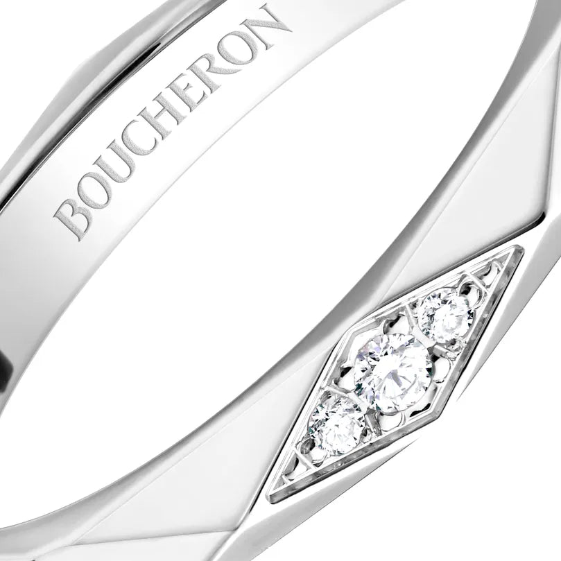 Ring in platinum Faccette Ring Boucheron