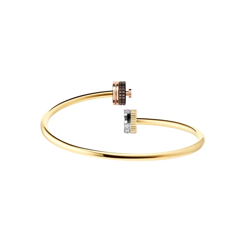 Gioiello in oro bianco giallo rosa Bracciale Quatre Classique Giampiero bodino