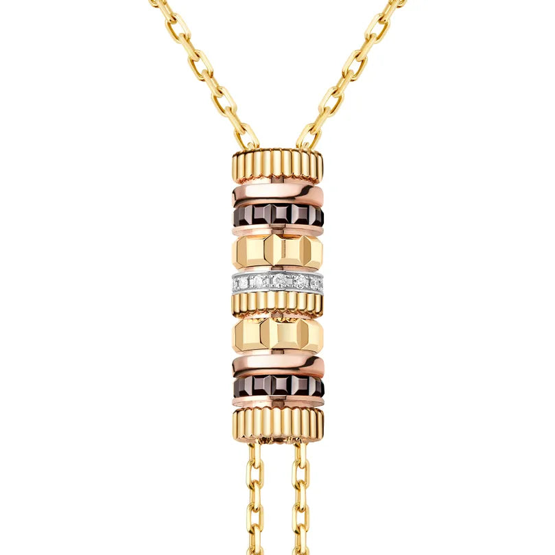 Gioiello in oro bianco giallo rosa Collana Quatre Classique Boucheron