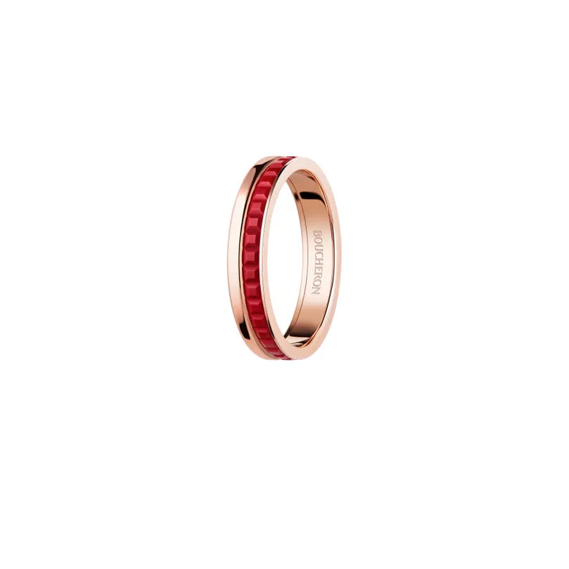 Gioiello in oro rosa Anello Quatre Red Edition Boucheron