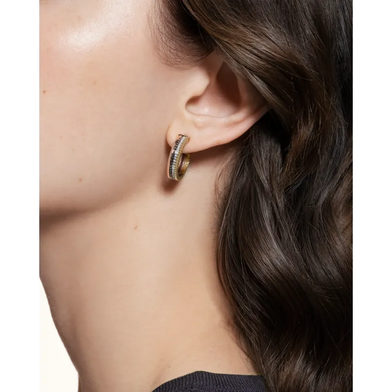 Earrings in white, yellow, and rose gold Hoop Earrings Quatre Classique Boucheron
