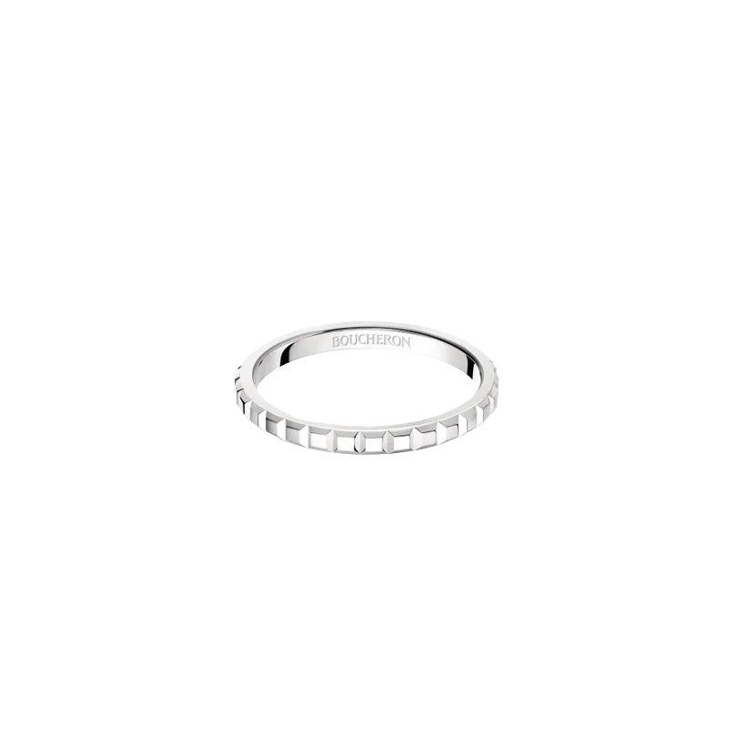 Gioiello in oro bianco Anello fede Clou de Paris Mini Boucheron