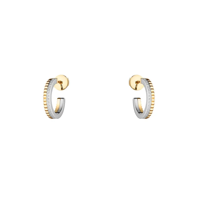 Gioiello in oro giallo e bianco Orecchini Quatre Radiant Boucheron