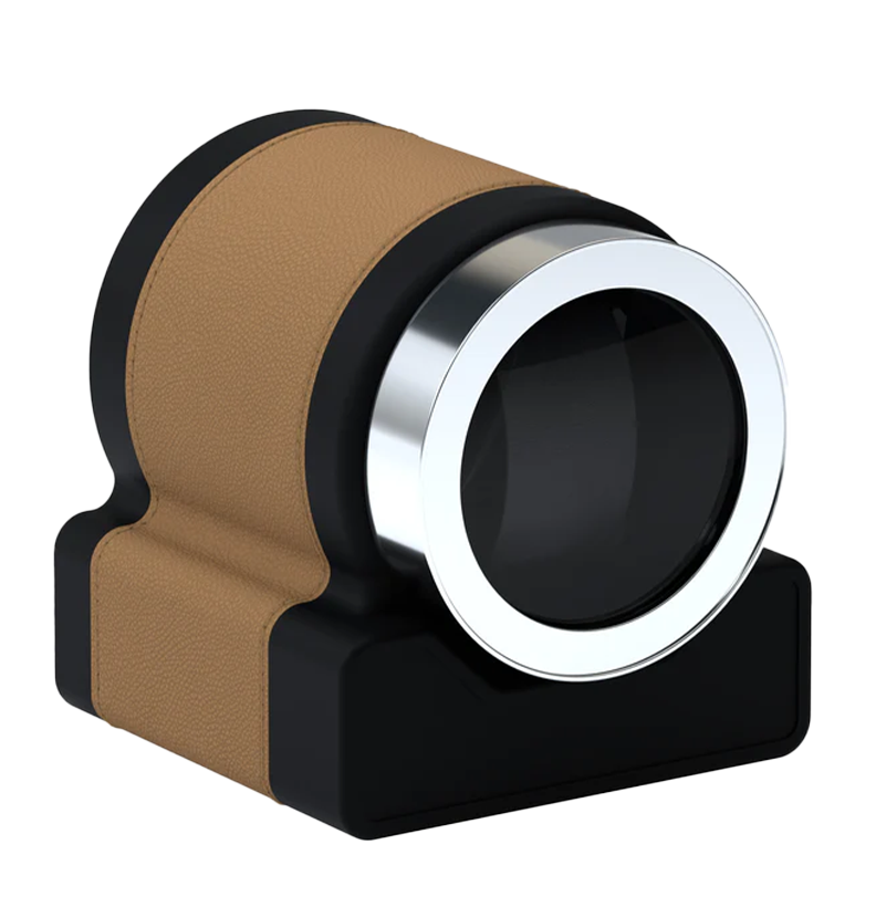 Accessorio in panama leather Rotor One Chestnut Brown Leather  Scatola del tempo