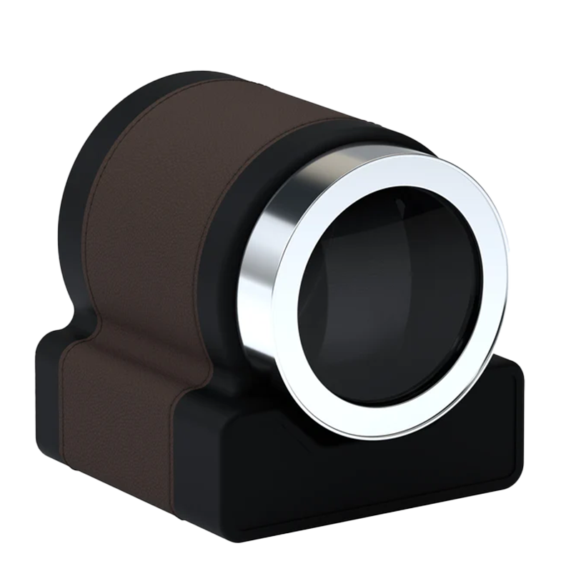 Accessorio in panama leather Rotor One Chocolate Brown Leather Scatola del tempo