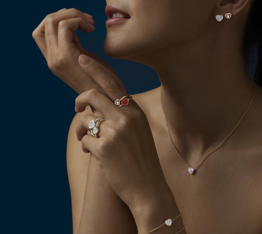 Gioiello in oro rosa Anello My Happy Hearts Chopard