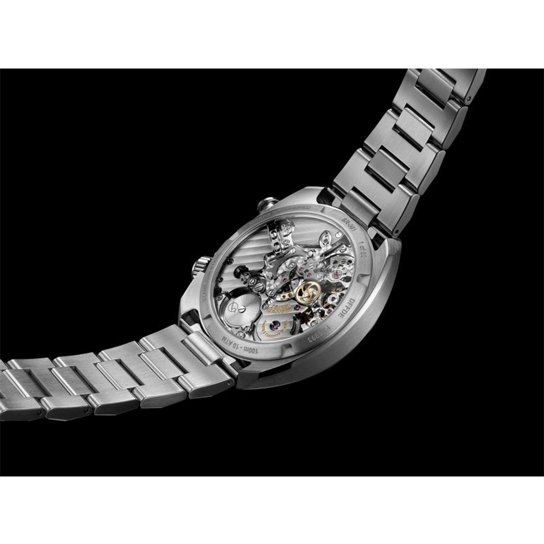 Watch in steel 1969 Black Timer Singer