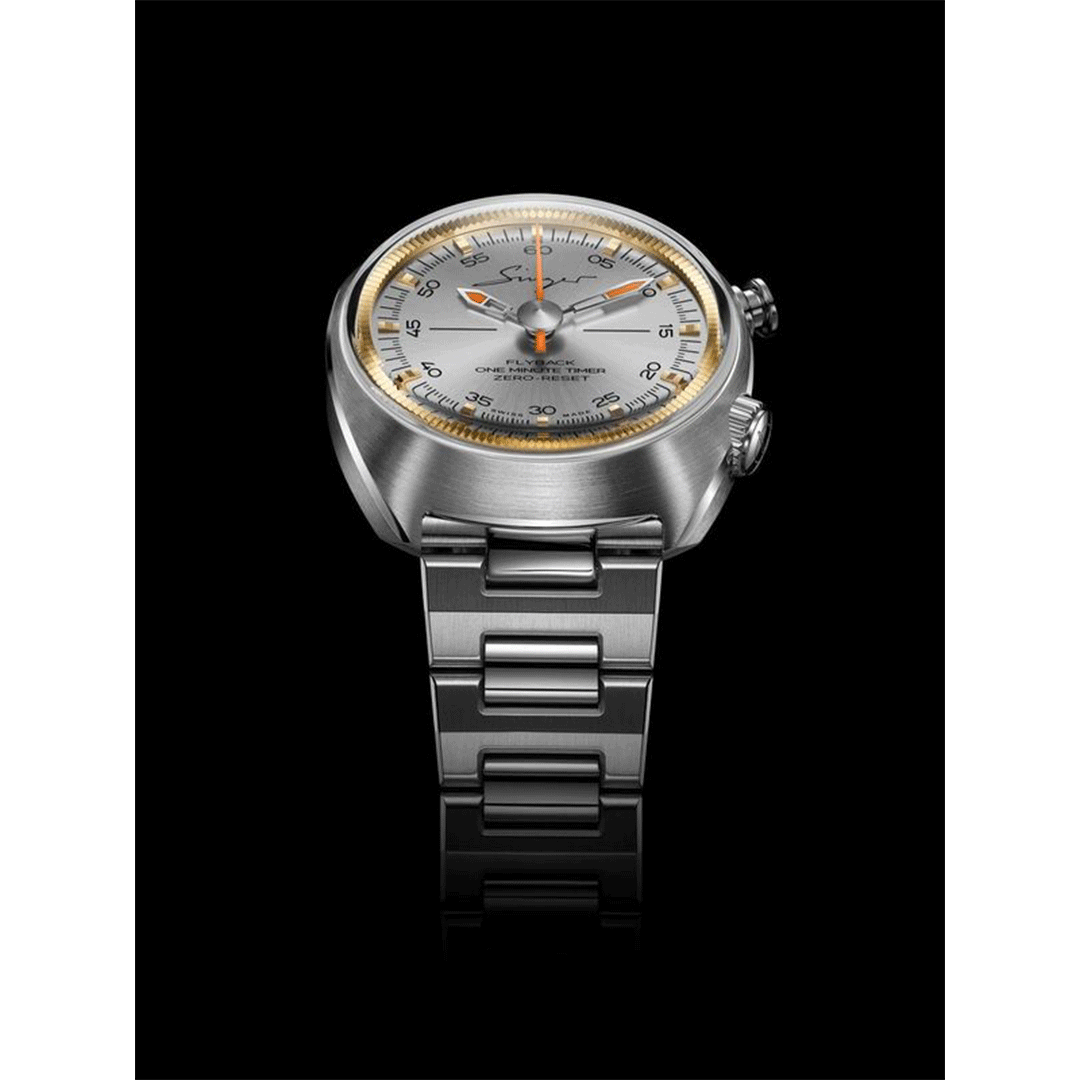 Watch in steel 1969 Sunray Timer Singer