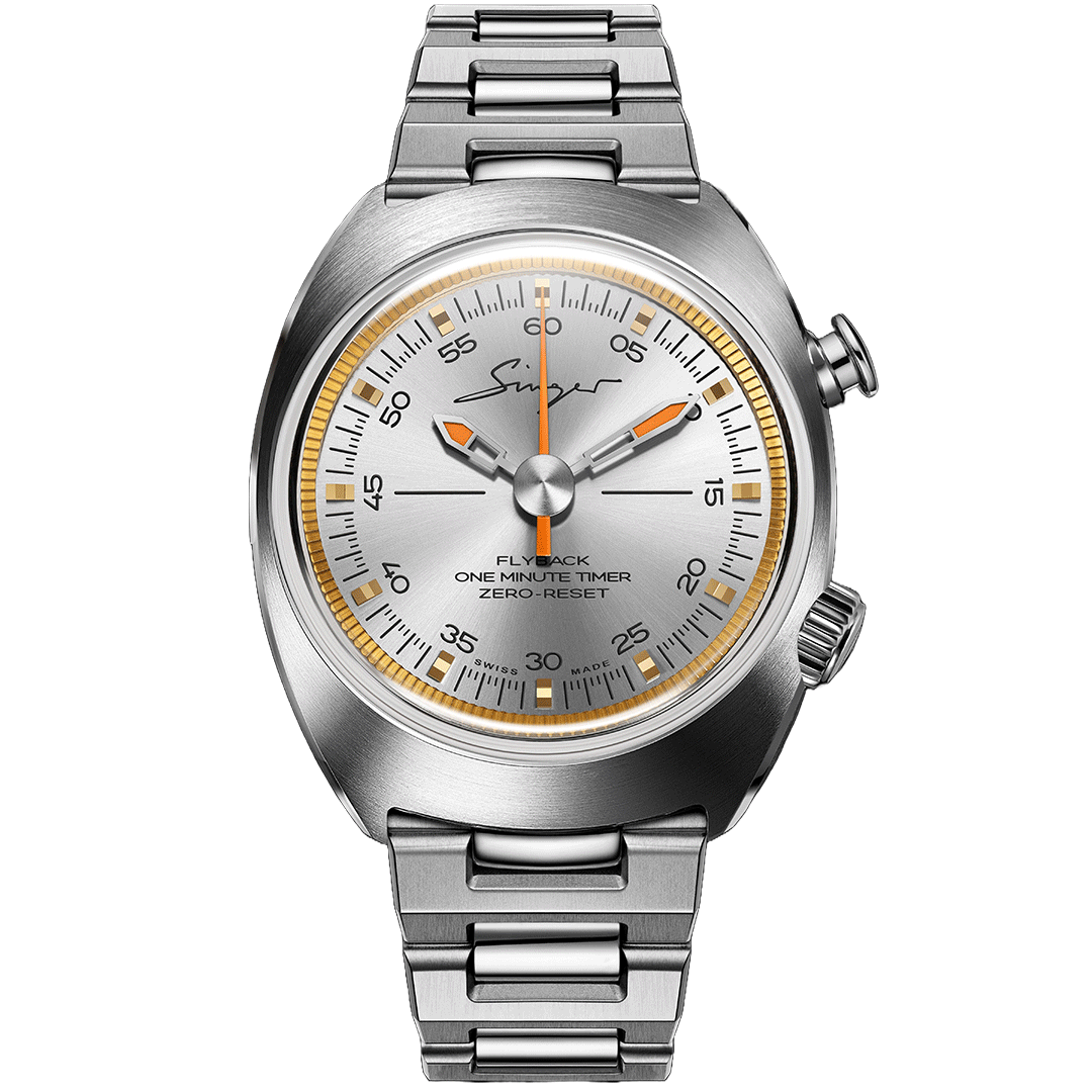 Watch in steel 1969 Sunray Timer Singer