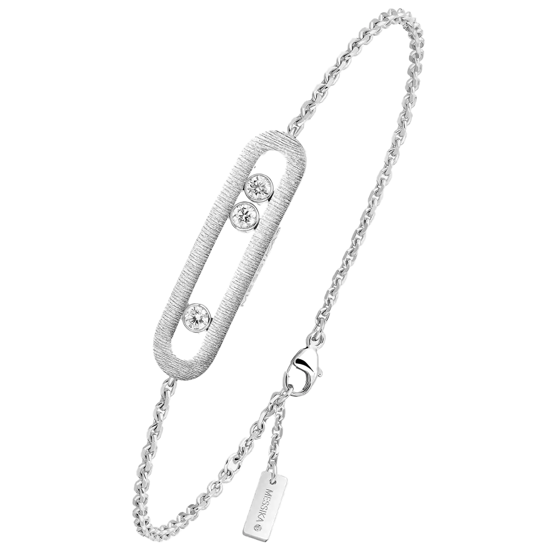 Bracelet in white gold Move Classique Ciselé Messika