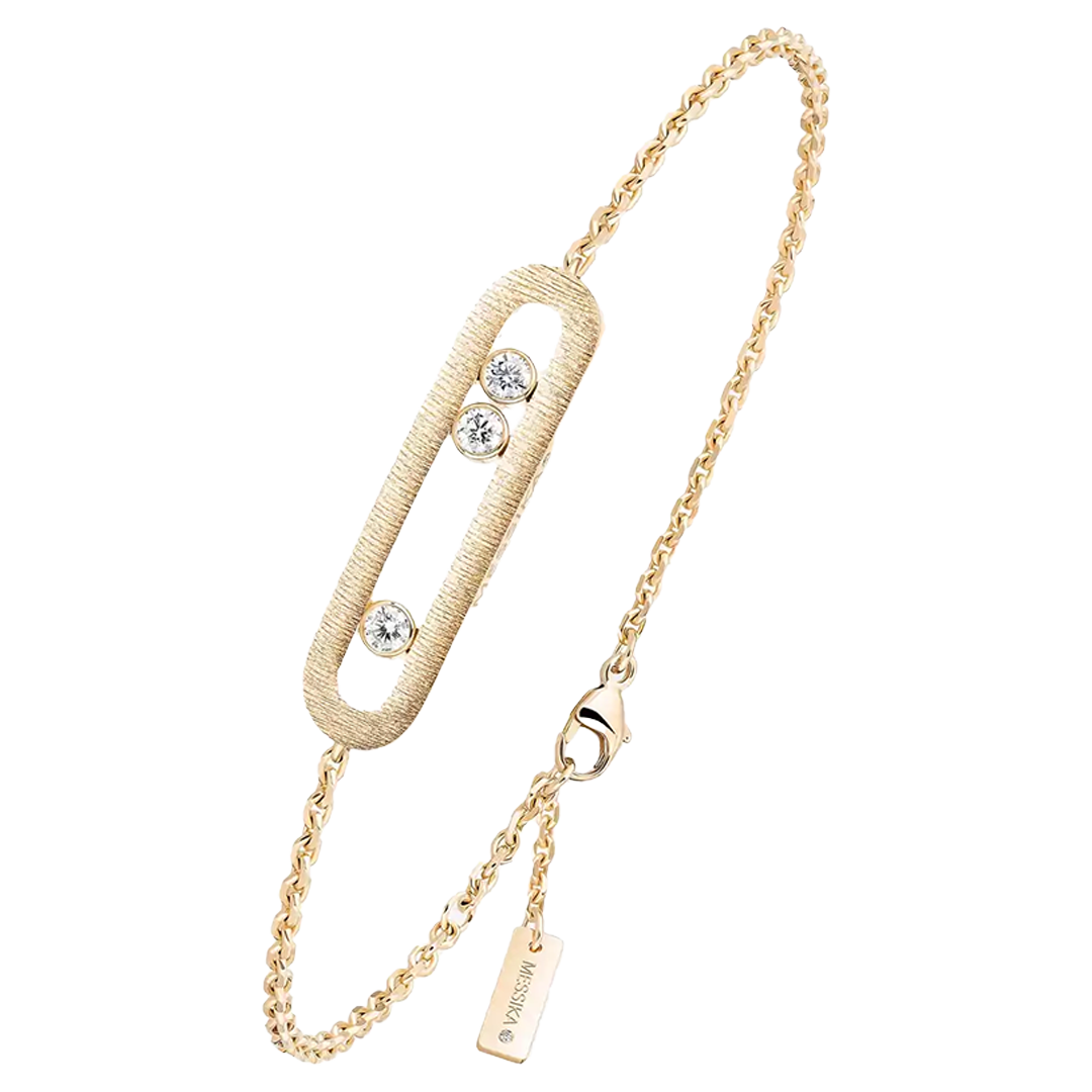 Bracelet in yellow gold Move Classique Ciselé Messika