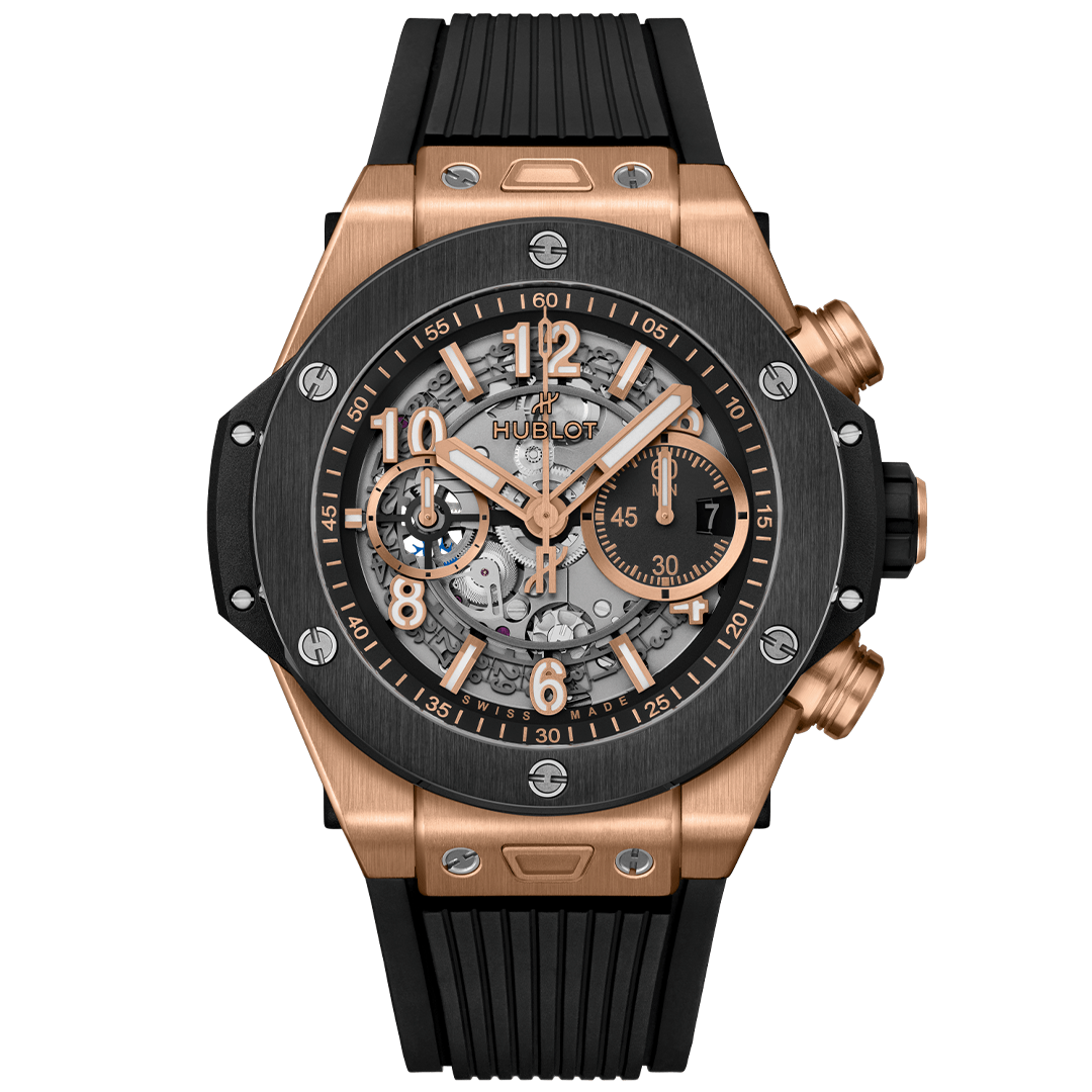 Orologio in oro rosa Big Bang Unico King Gold Ceramic Hublot