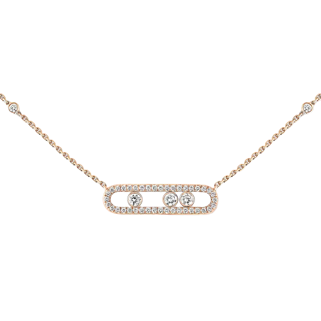 Gioiello in rose gold Baby Move Pavé Messika