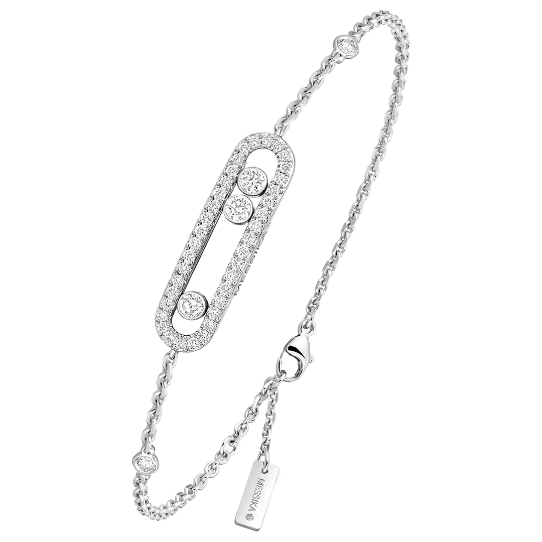 Gioiello in oro bianco Baby Move Pavé Movado