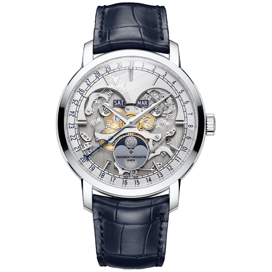 Orologio in platino Traditionnelle Openface Calendario Completo Vacheron constantin