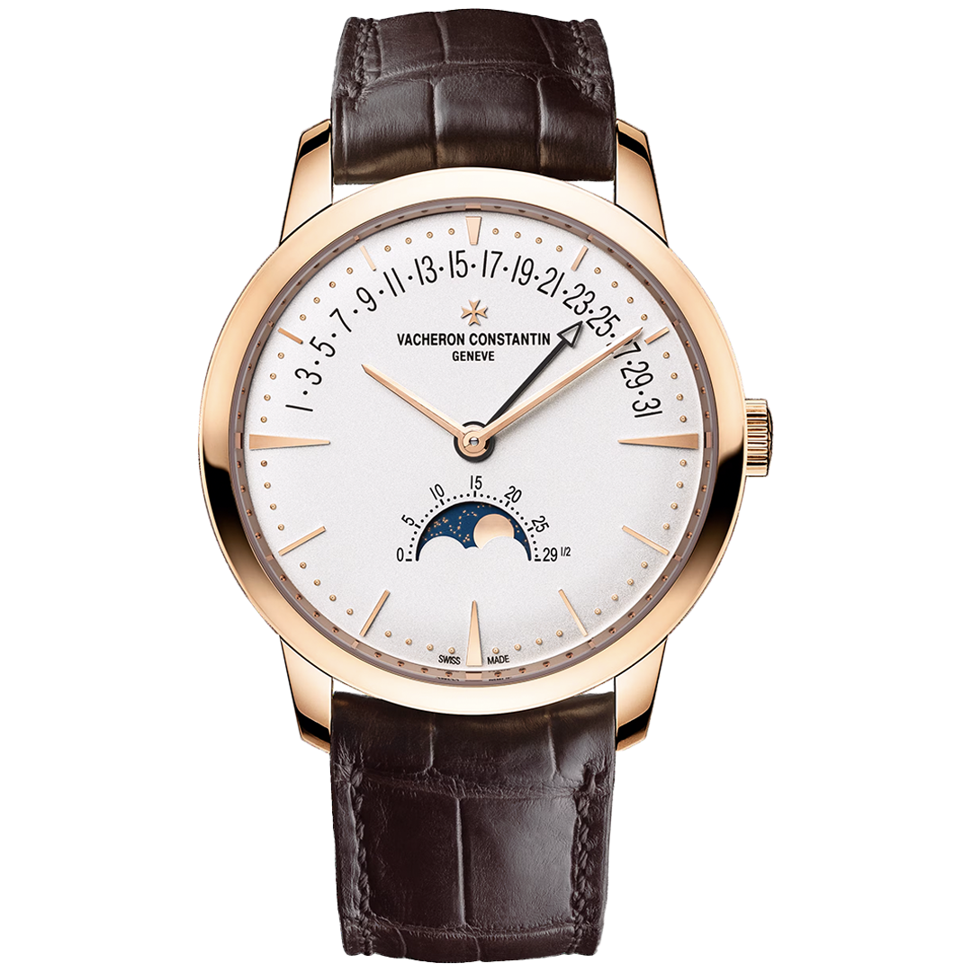 Orologio in oro rosa Patrimony Fasi Lunari Data Retrograda Vacheron constantin