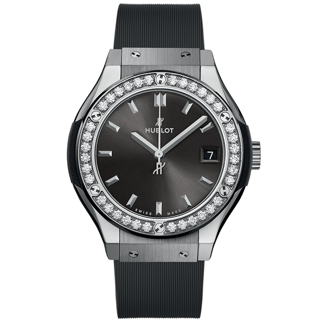 Orologio in titanio Classic Fusion Racing Grey Titanium Diamonds Hublot