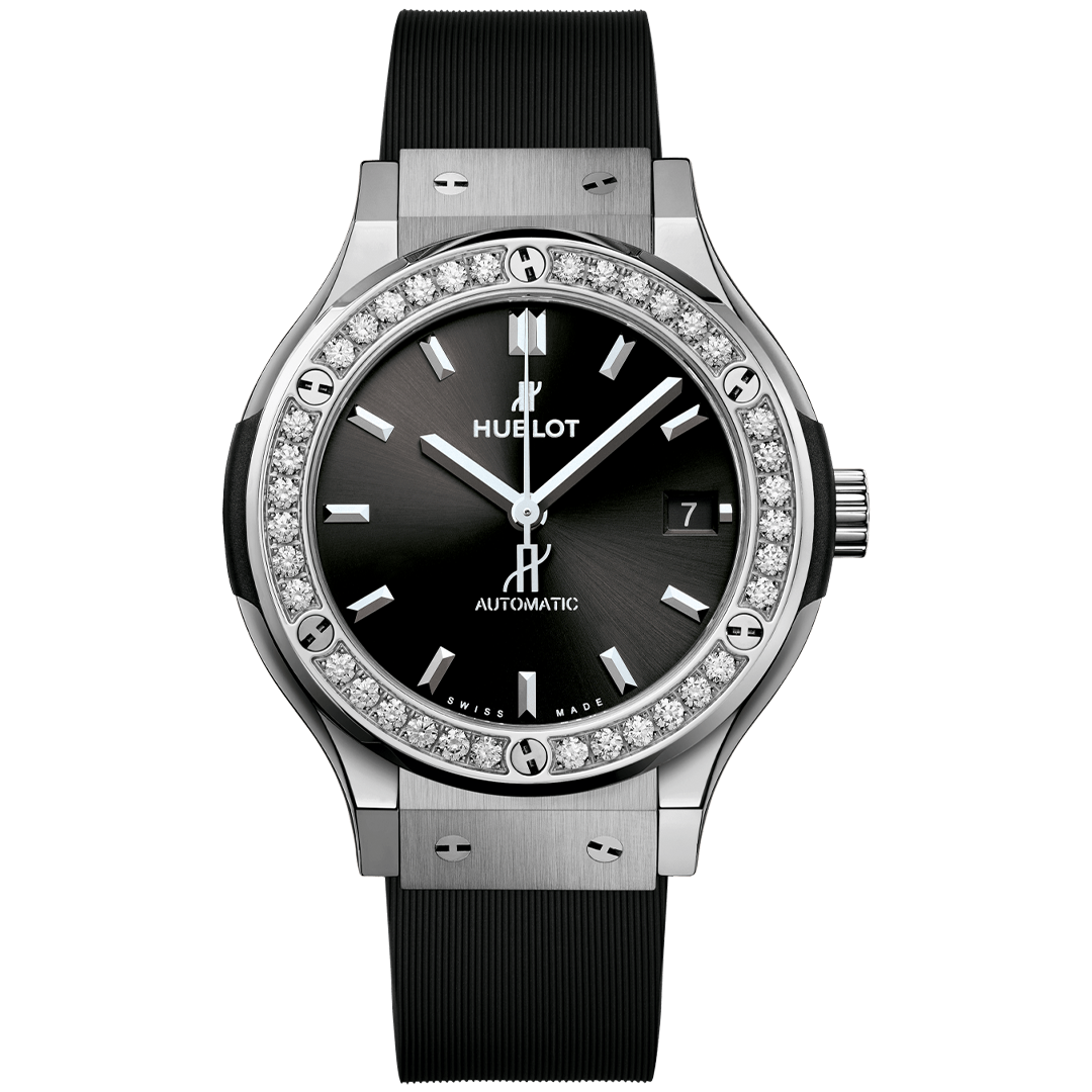 Watch in titanium Classic Fusion Titanium Diamonds Hublot