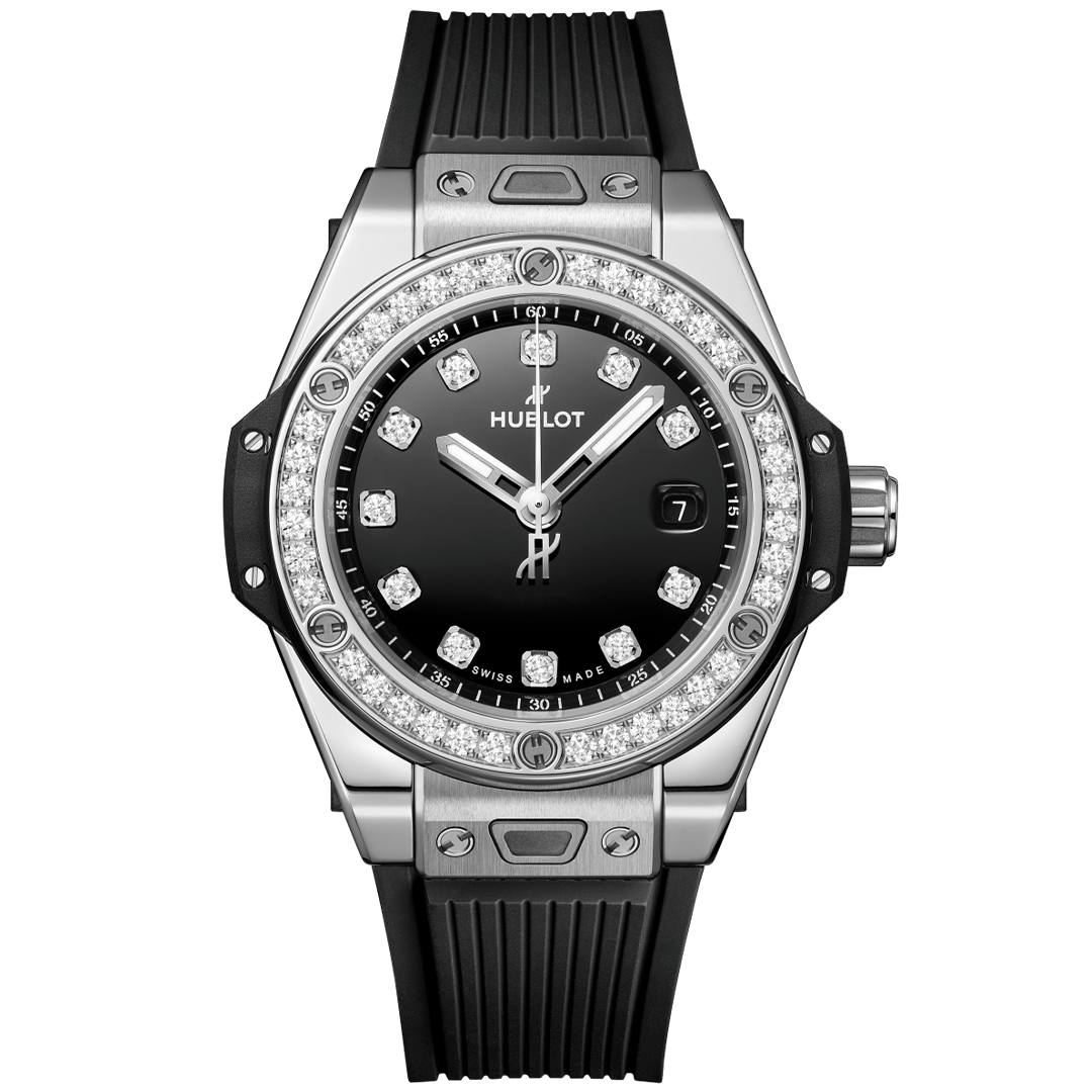 Orologio in acciaio Big Bang One Click Steel Diamonds Hublot