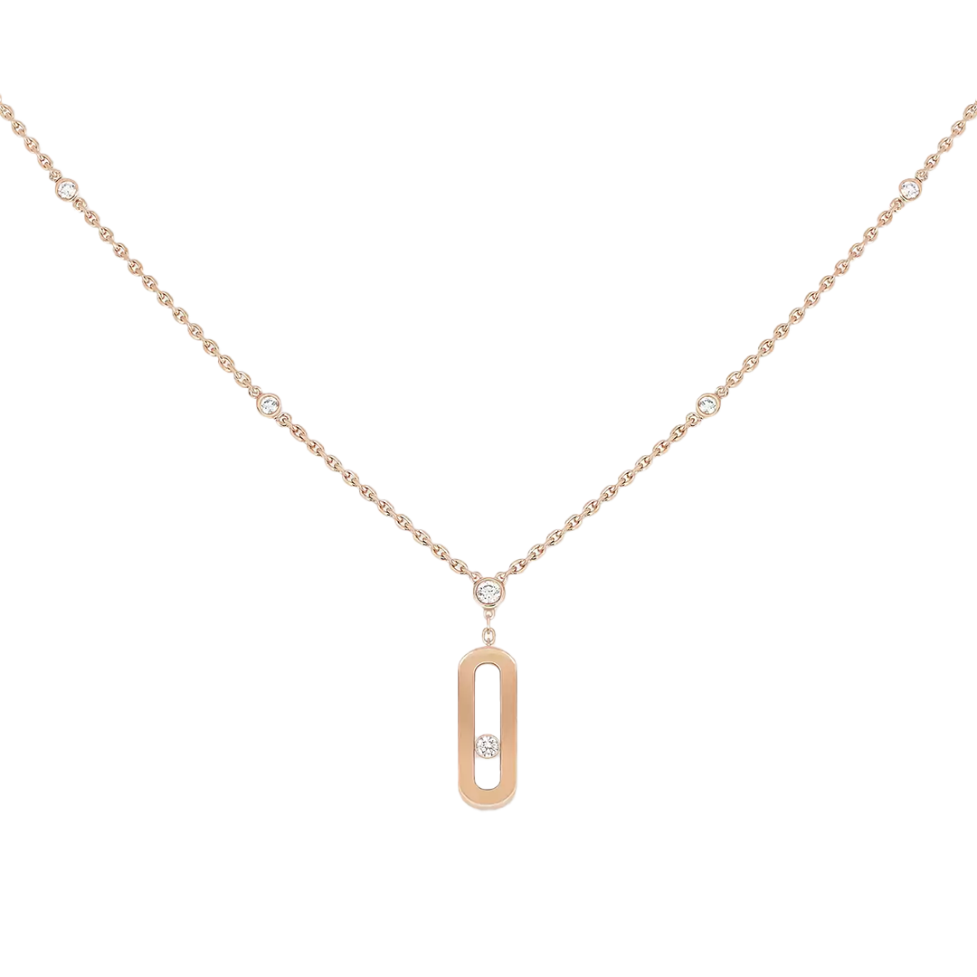 Gioiello in rose gold Move Uno Long Necklace Messika