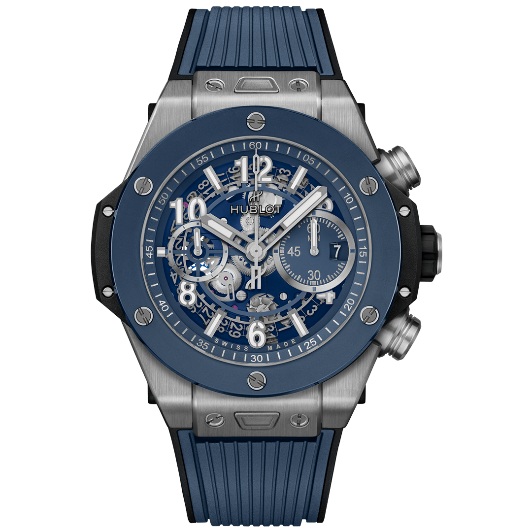 Orologio in titanio Big Bang Unico Titanium Blue Ceramic Hublot