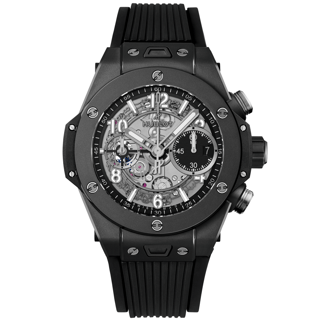 Watch in black ceramic Big Bang Unico Black Magic Hublot