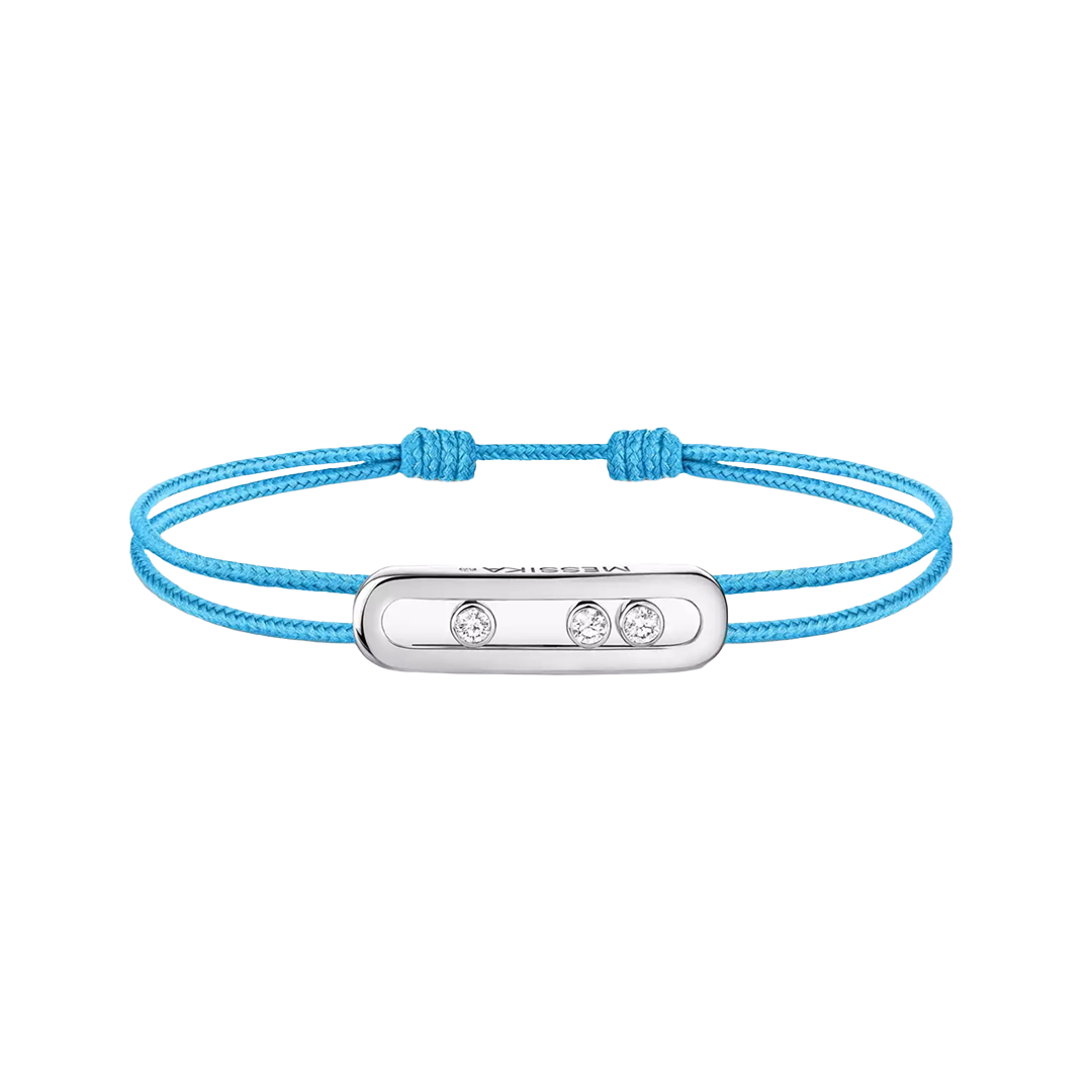 Bracelet in white gold Messika CARE(S) Blue Cord Bracelet Messika
