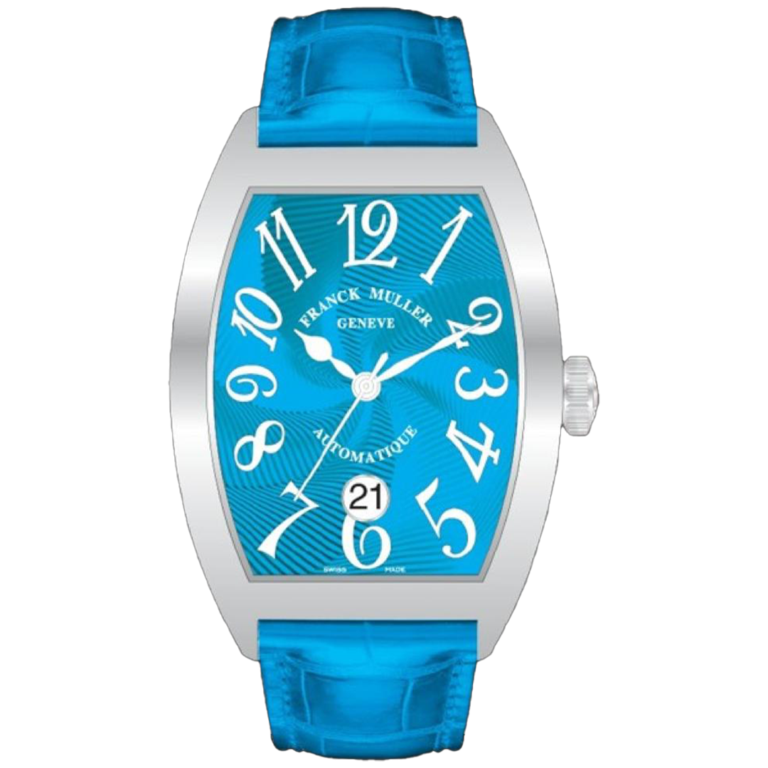 Watch in steel Cintree Curvex™ Torsade Franck muller