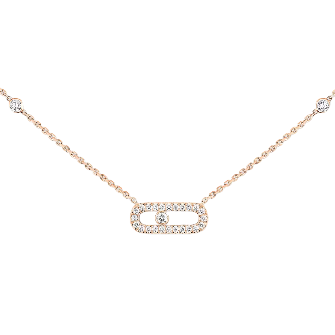 Gioiello in rose gold Move Uno Pavé Messika