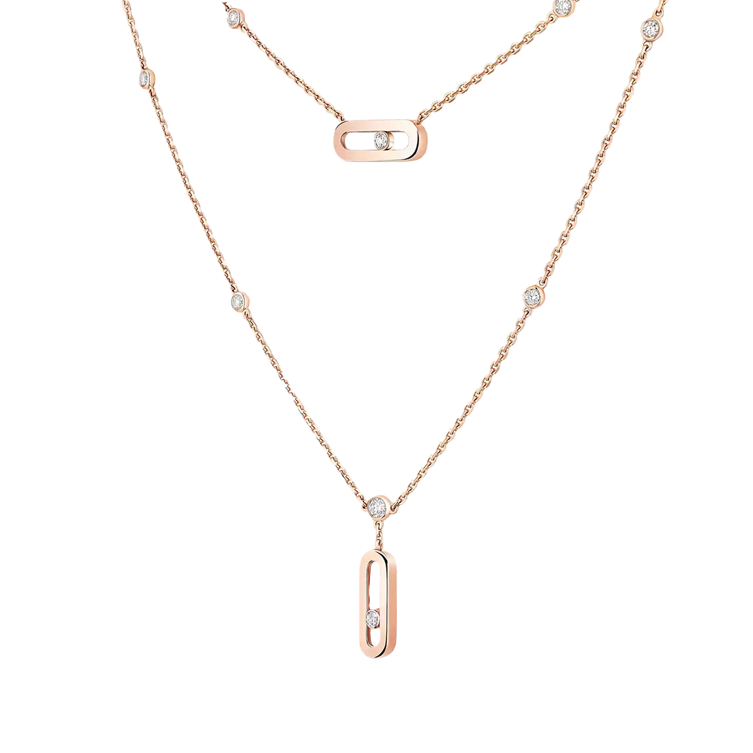 Gioiello in rose gold Move Uno 2 Rows Messika