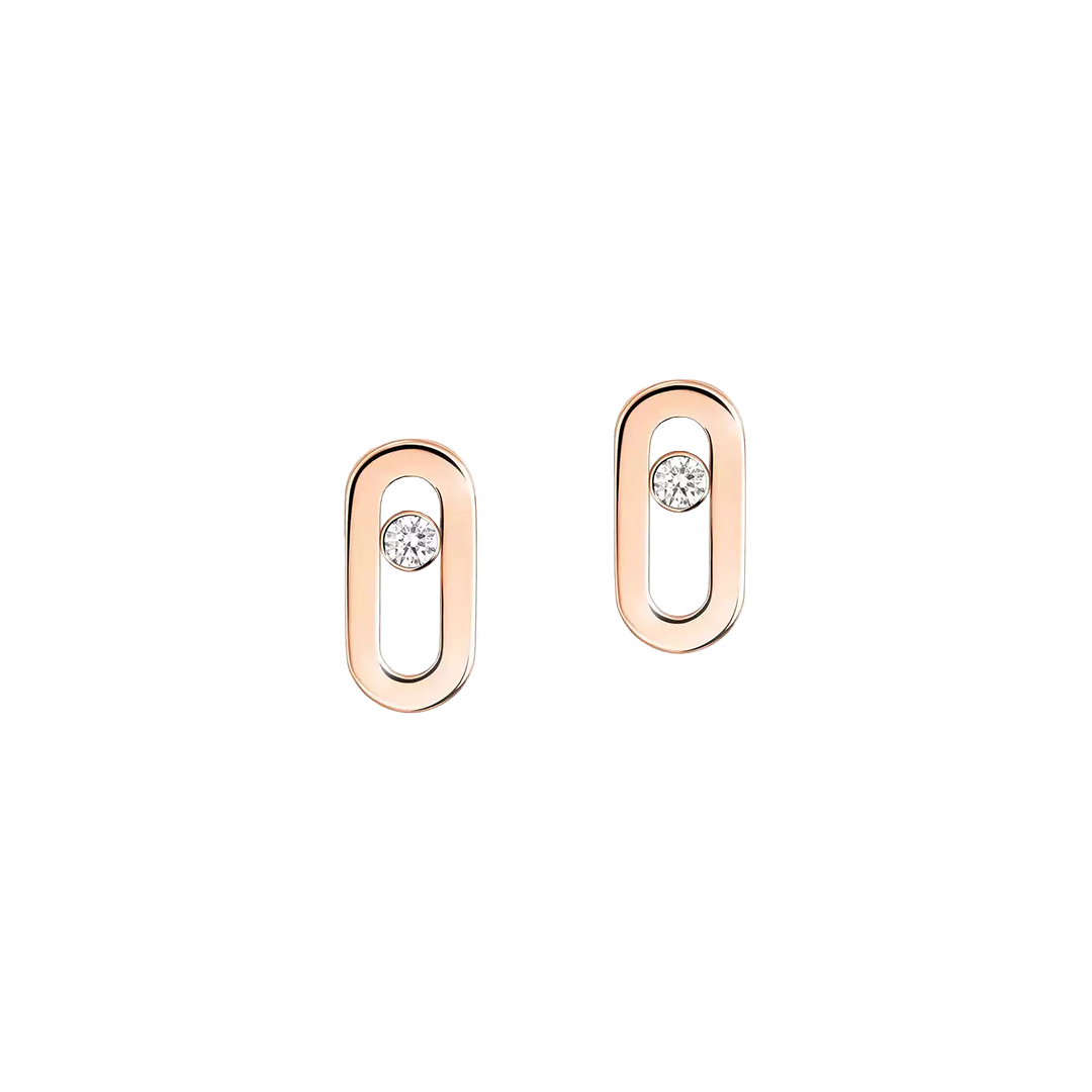 Gold Move Uno Stud Earrings