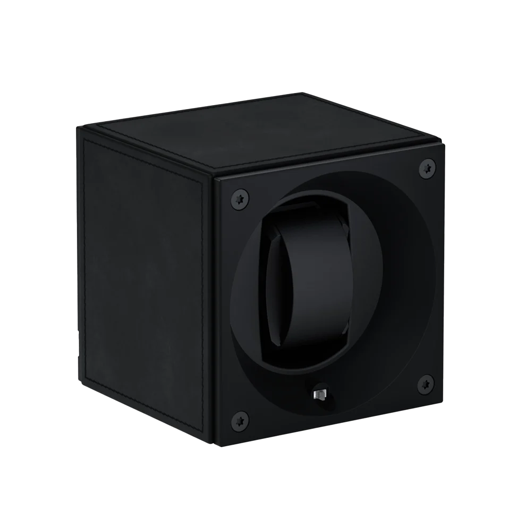 Accessorio in pelle e plastica Masterbox Pelle Nera Kubik