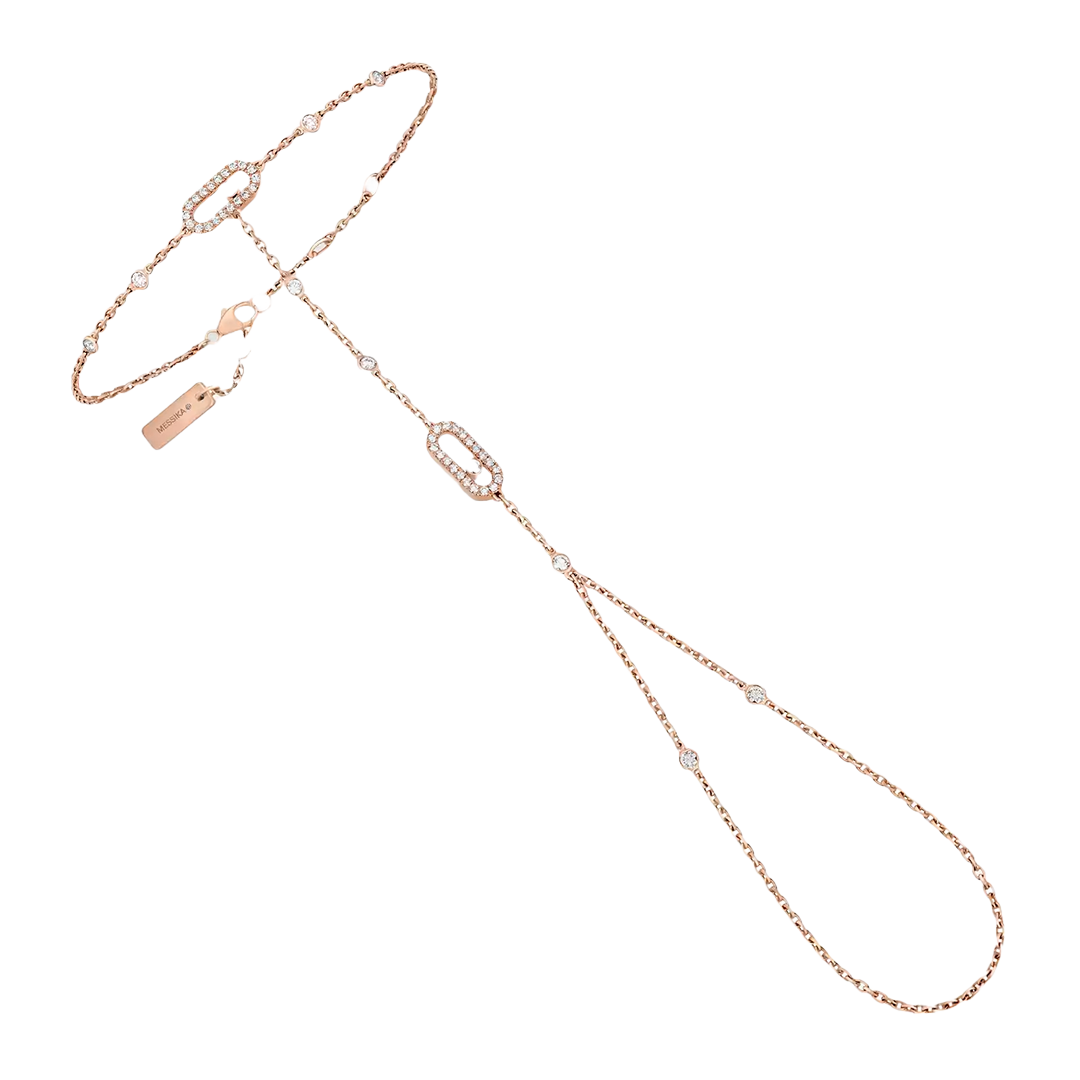 Gioiello in oro rosa Bracciale da mano Move Uno Messika