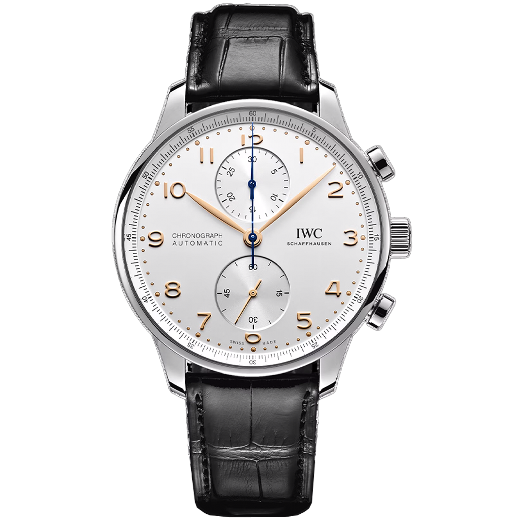 Watch in steel Portugieser Chronograph Iwc