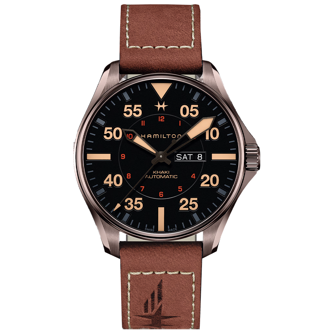 Khaki Aviation Pilot Day Date Auto