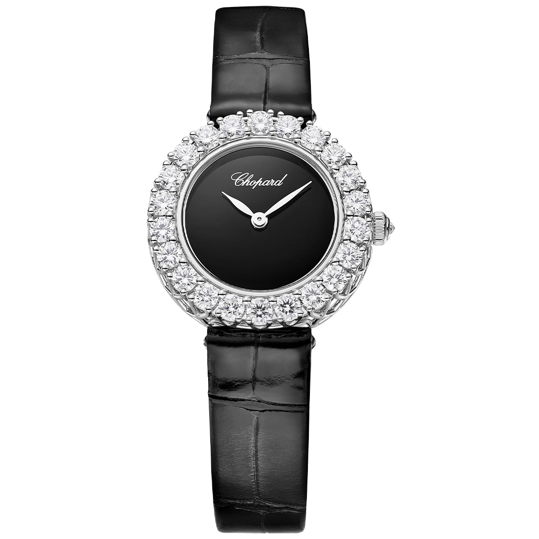 Orologio in oro etico bianco L'Heure Du Diamant Round Chopard