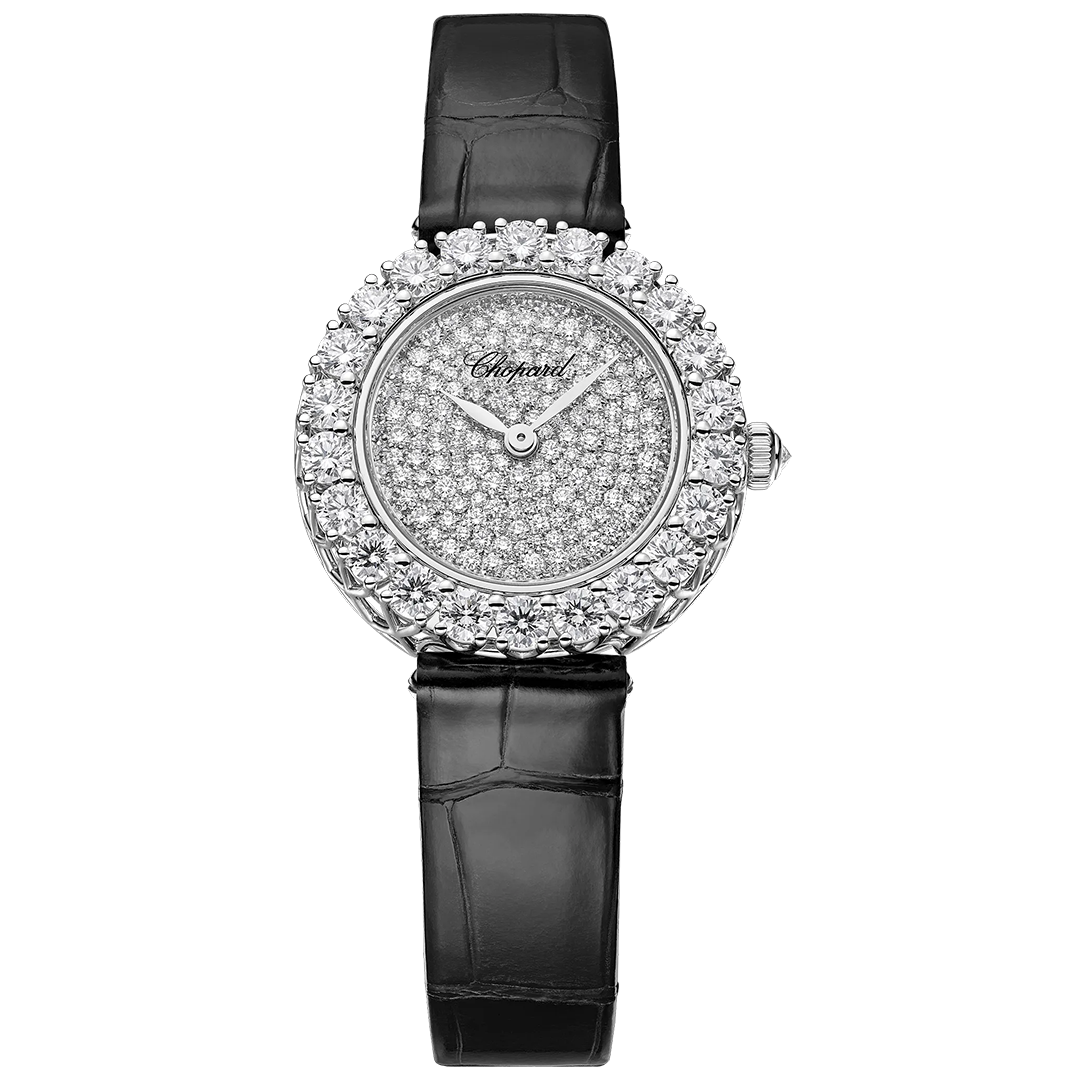 Orologio in oro etico bianco L'Heure Du Diamant Round Chopard